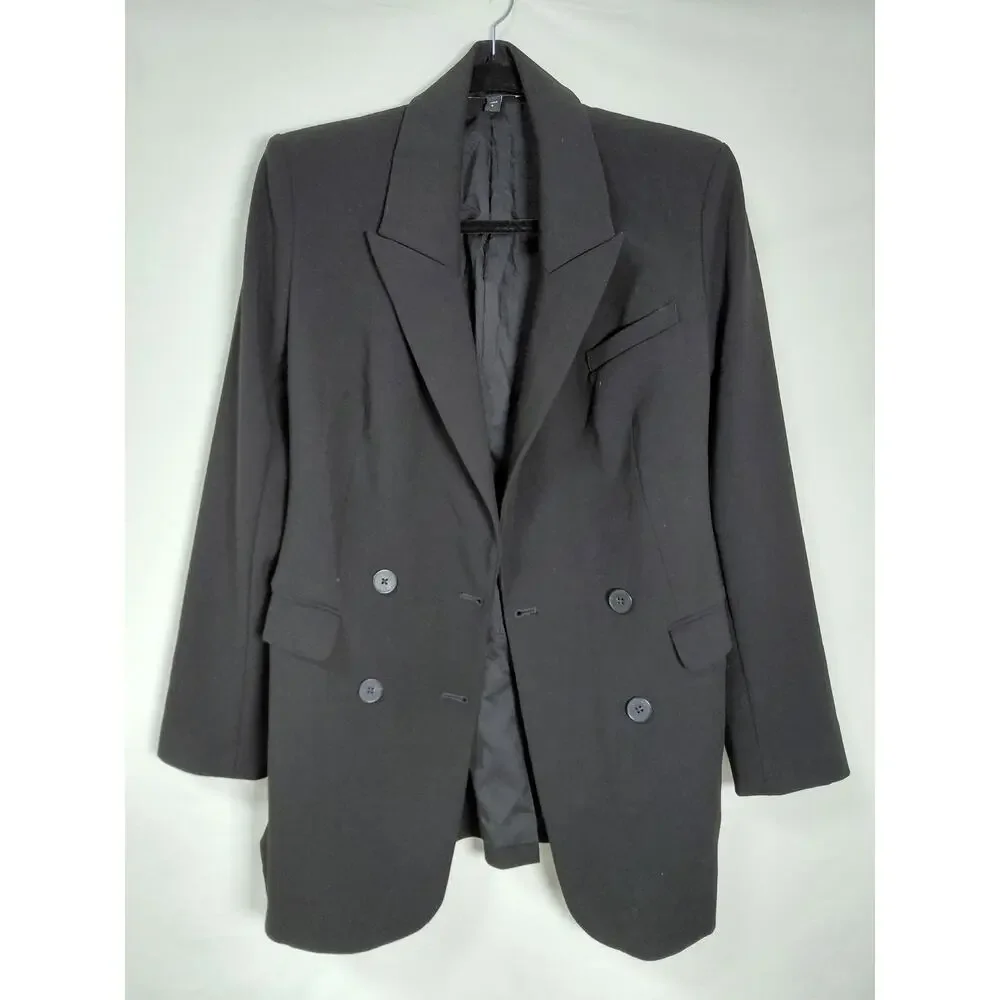Express Black Blazer Lined Jacket Women Size 8
